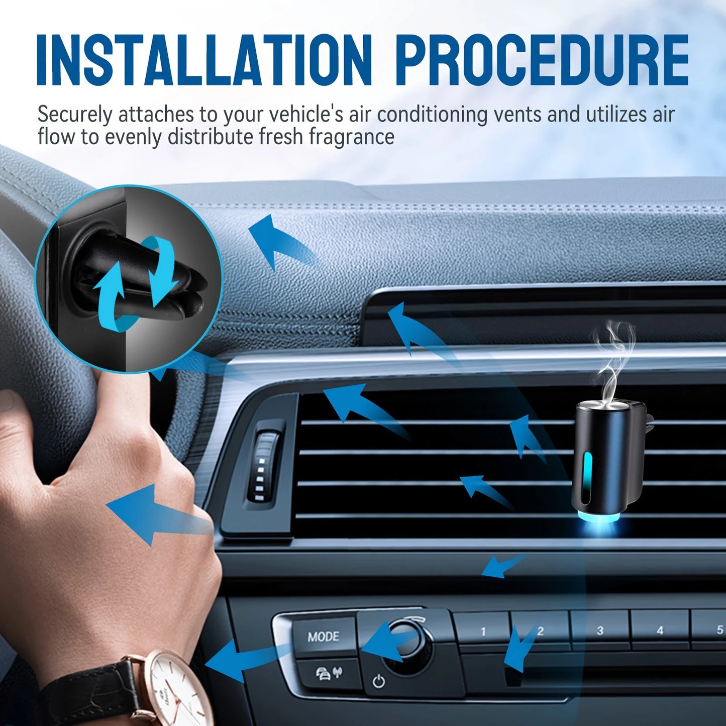 Car Air Freshener Electric Auto Aroma Diffuser