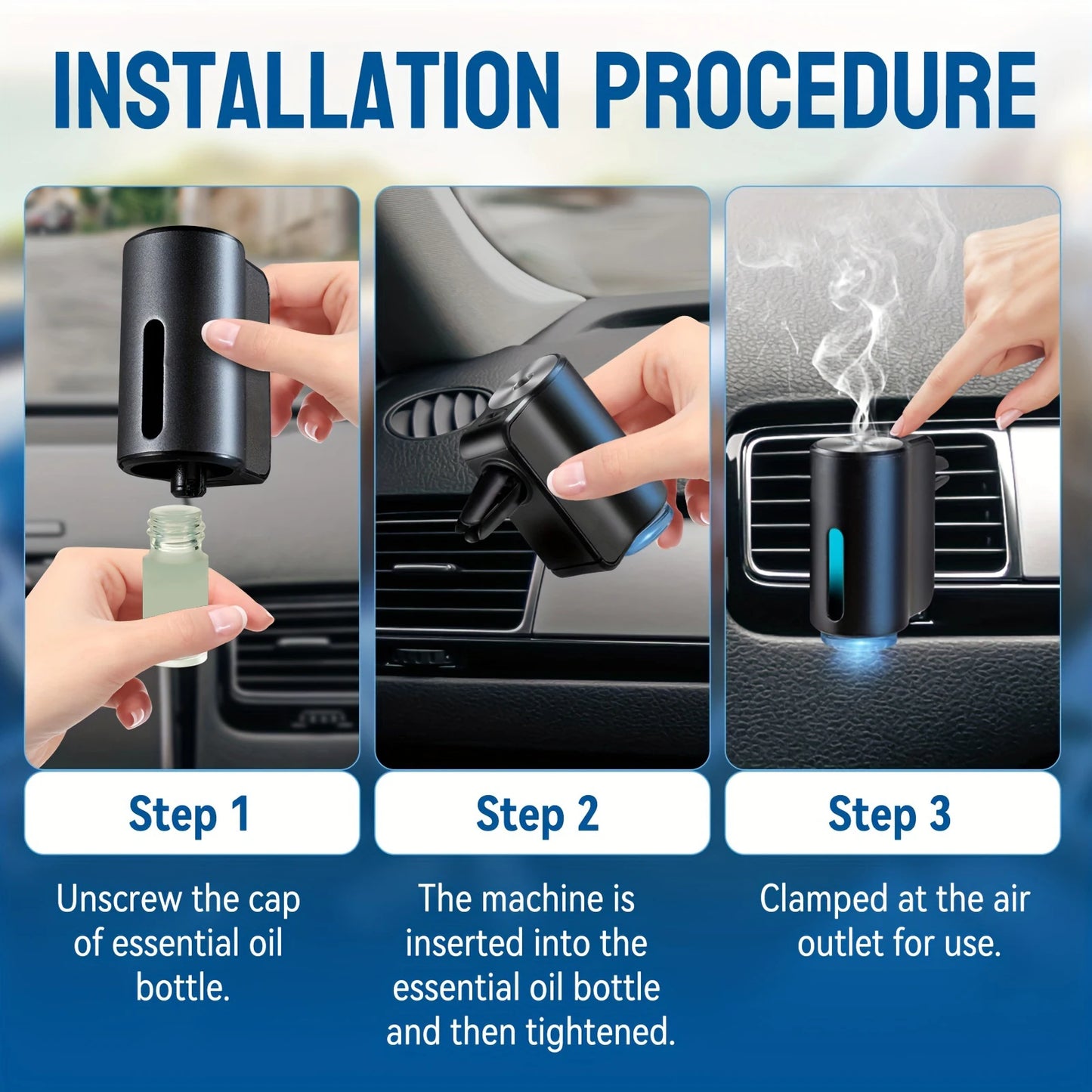 Car Air Freshener Electric Auto Aroma Diffuser